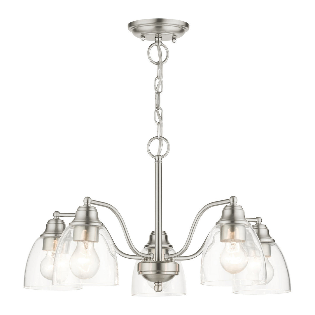 Livex Montgomery 46335-91 Chandelier Light - Brushed Nickel