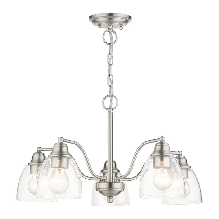 Livex Montgomery 46335-91 Chandelier Light - Brushed Nickel