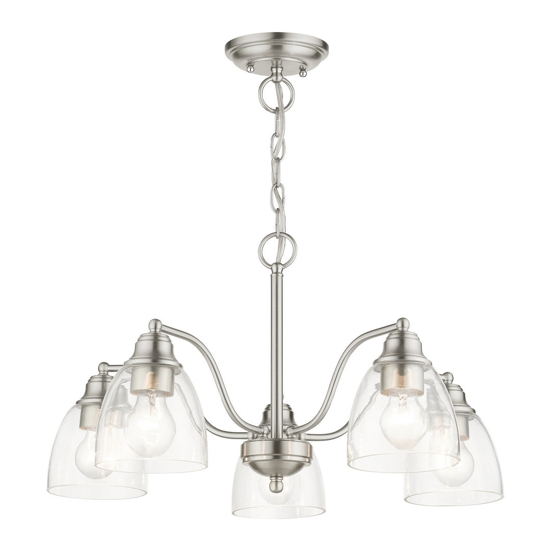 Livex Montgomery 46335-91 Chandelier Light - Brushed Nickel