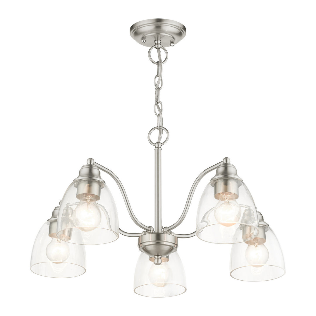 Livex Montgomery 46335-91 Chandelier Light - Brushed Nickel