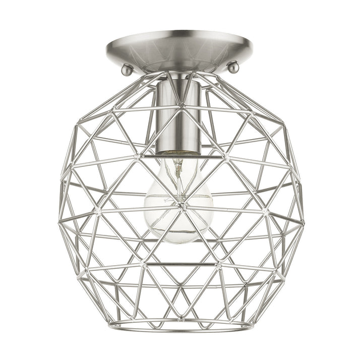 Livex Geometrix 46598-91 Ceiling Light - Brushed Nickel