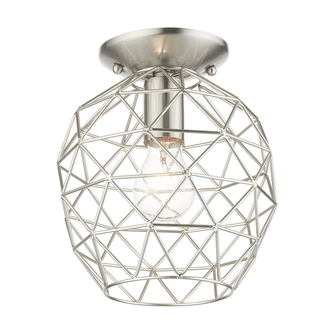 Livex Geometrix 46598-91 Ceiling Light - Brushed Nickel