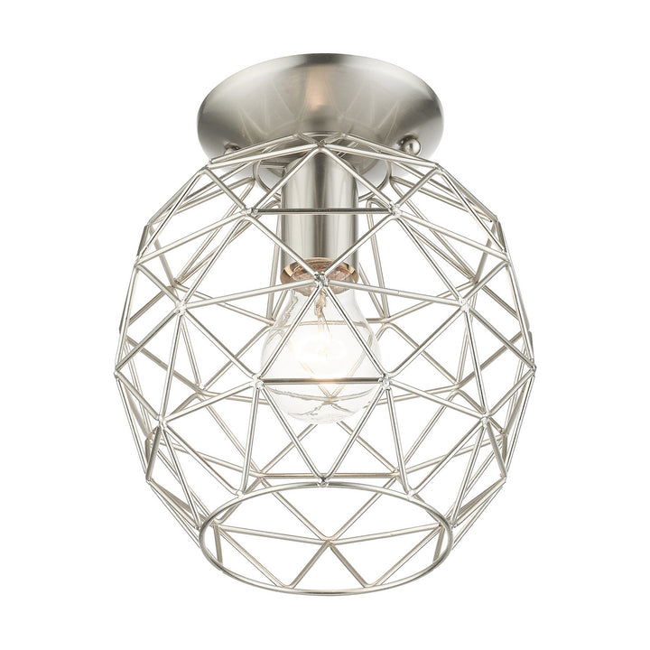 Livex Geometrix 46598-91 Ceiling Light - Brushed Nickel