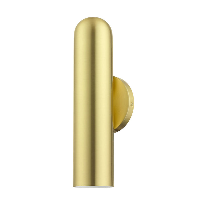 Livex Ardmore 46750-12 Wall Sconce Light - Satin Brass w/ Polished Brasss