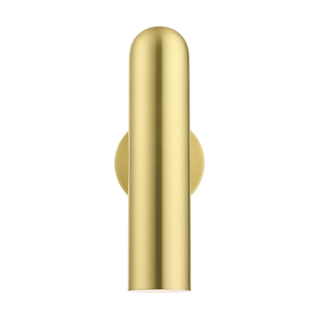 Livex Ardmore 46750-12 Wall Sconce Light - Satin Brass w/ Polished Brasss