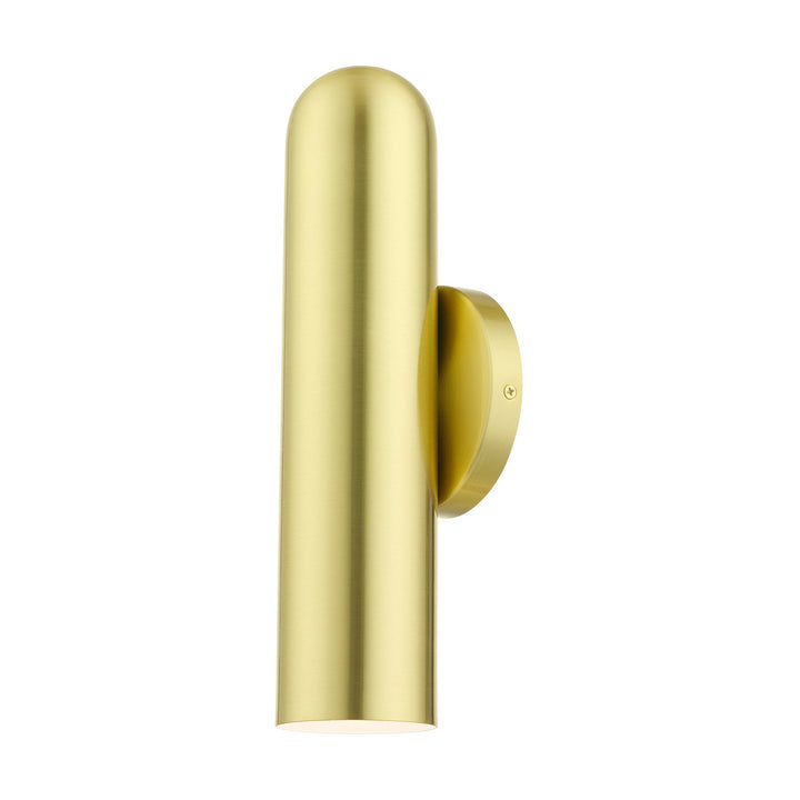 Livex Ardmore 46750-12 Wall Sconce Light - Satin Brass w/ Polished Brasss