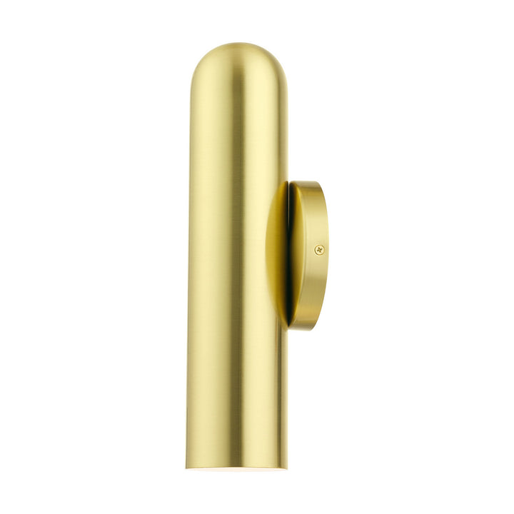 Livex Ardmore 46750-12 Wall Sconce Light - Satin Brass w/ Polished Brasss