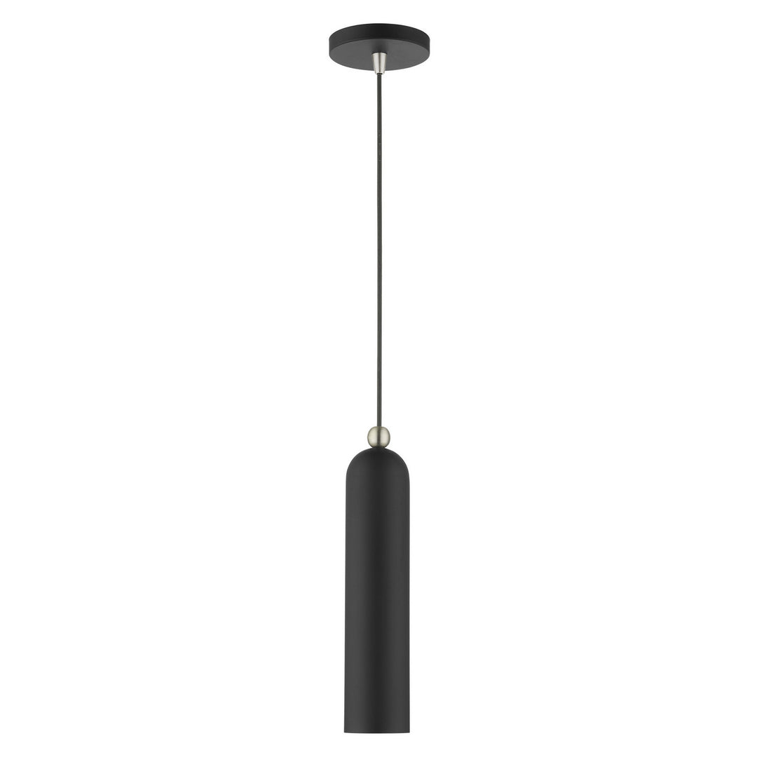 Livex Ardmore 46751-04 Pendant Light - Black w/ Brushed Nickels