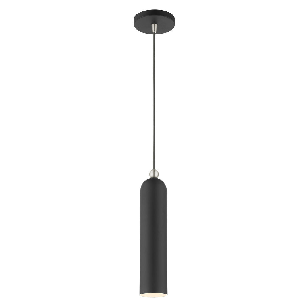 Livex Ardmore 46751-04 Pendant Light - Black w/ Brushed Nickels