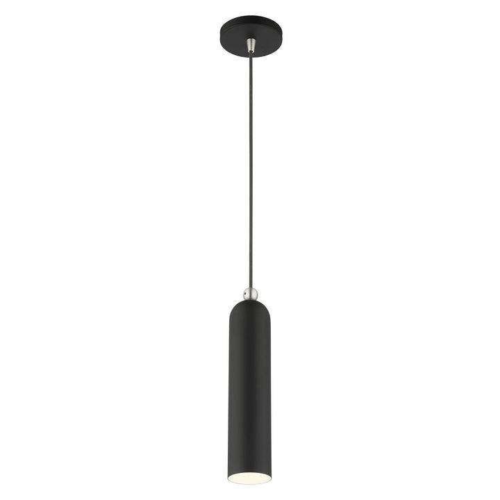 Livex Ardmore 46751-04 Pendant Light - Black w/ Brushed Nickels