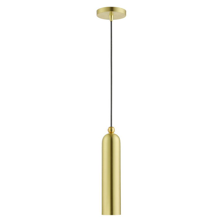 Livex Ardmore 46751-12 Pendant Light - Satin Brass w/ Polished Brasss