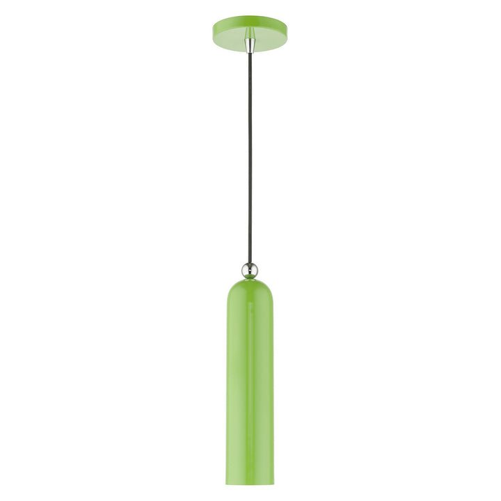 Livex Ardmore 46751-78 Pendant Light - Shiny Apple Green w/ Polished Chromes