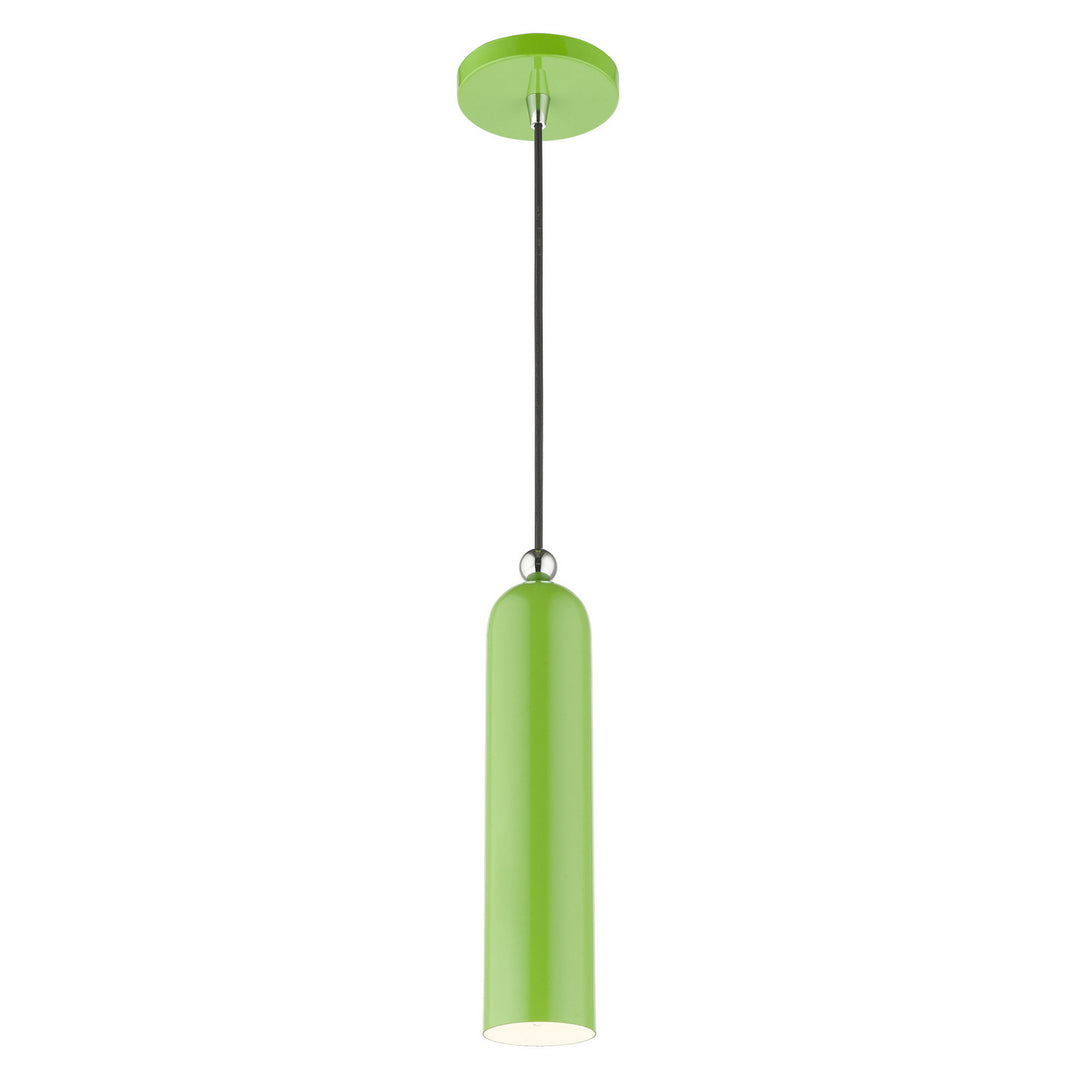 Livex Ardmore 46751-78 Pendant Light - Shiny Apple Green w/ Polished Chromes