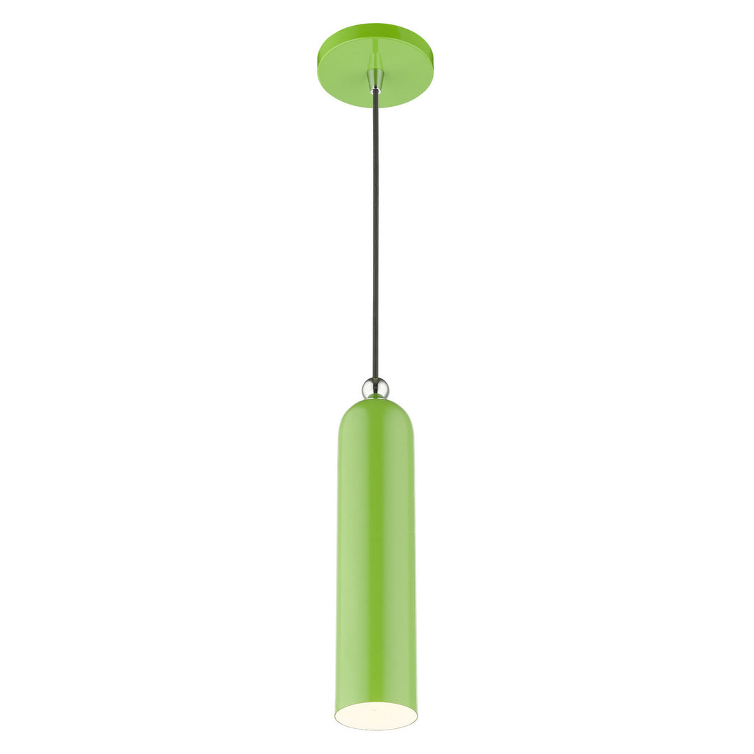 Livex Ardmore 46751-78 Pendant Light - Shiny Apple Green w/ Polished Chromes