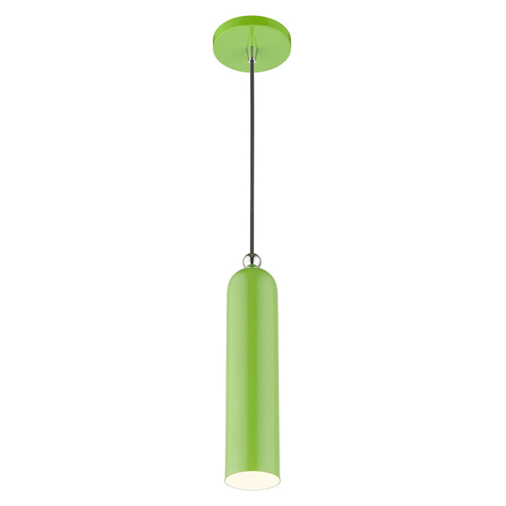 Livex Ardmore 46751-78 Pendant Light - Shiny Apple Green w/ Polished Chromes