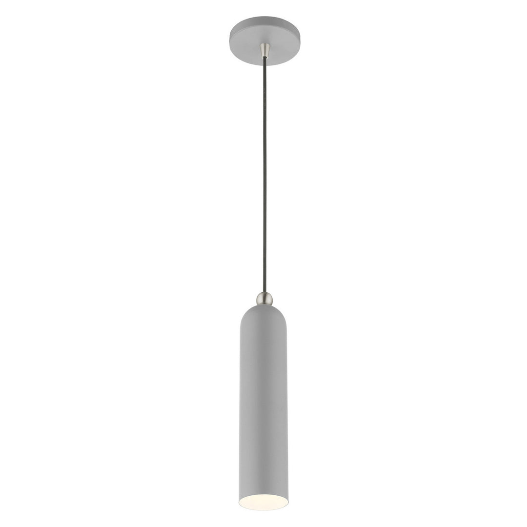 Livex Ardmore 46751-80 Pendant Light - Nordic Gray w/ Brushed Nickels