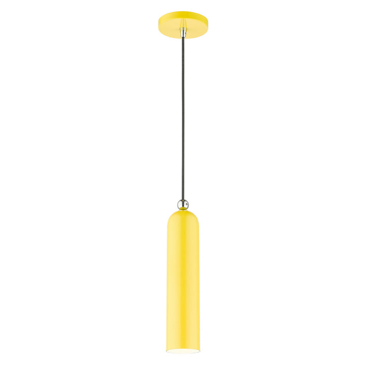 Livex Ardmore 46751-82 Pendant Light - Shiny Yellow w/ Polished Chromes