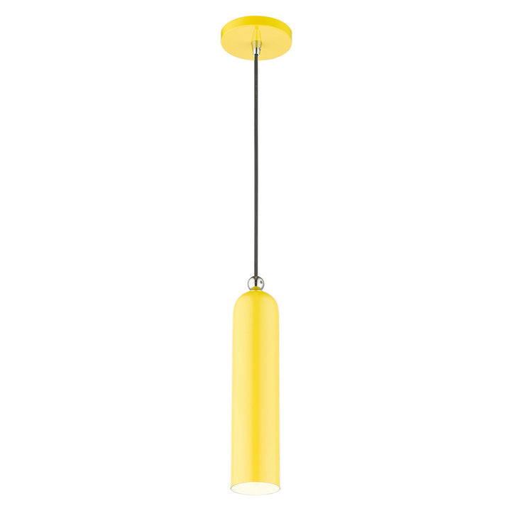 Livex Ardmore 46751-82 Pendant Light - Shiny Yellow w/ Polished Chromes