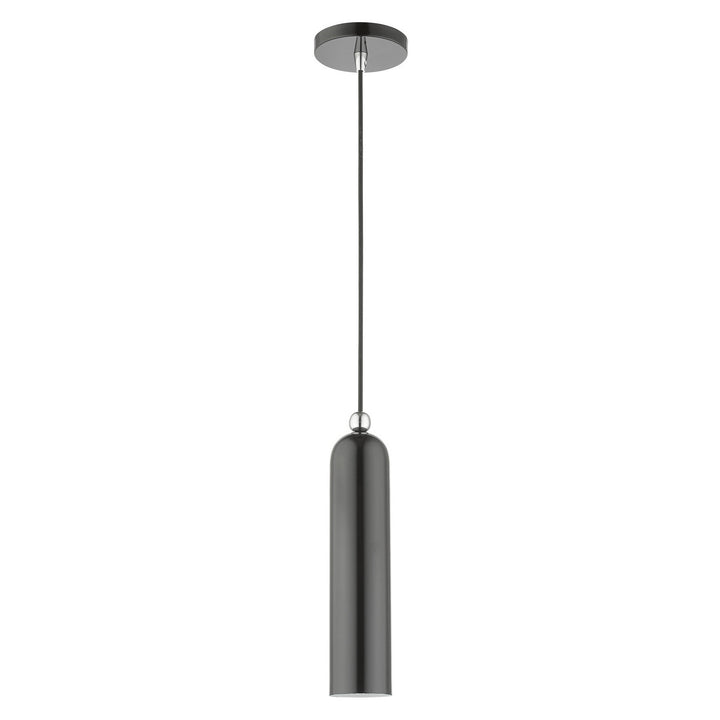 Livex Ardmore 46751-96 Pendant Light - Shiny Dark Gray w/ Polished Chromes