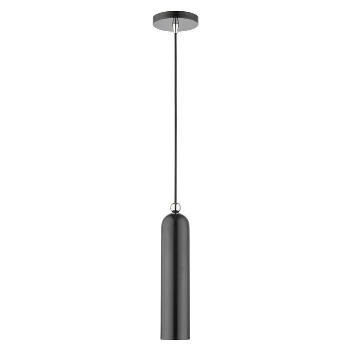 Livex Ardmore 46751-96 Pendant Light - Shiny Dark Gray w/ Polished Chromes