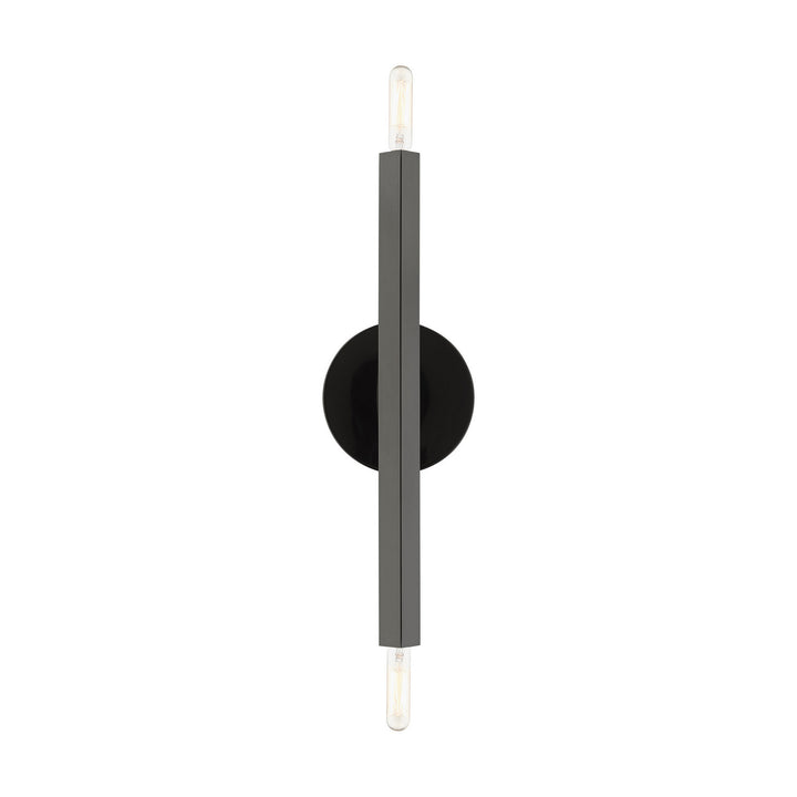 Livex Monaco 46981-46 Wall Sconce Light - Black Chrome