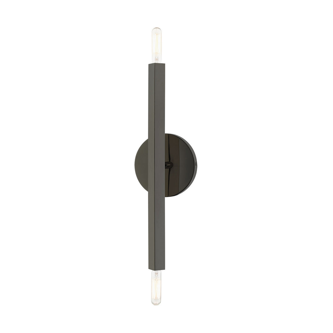 Livex Monaco 46981-46 Wall Sconce Light - Black Chrome