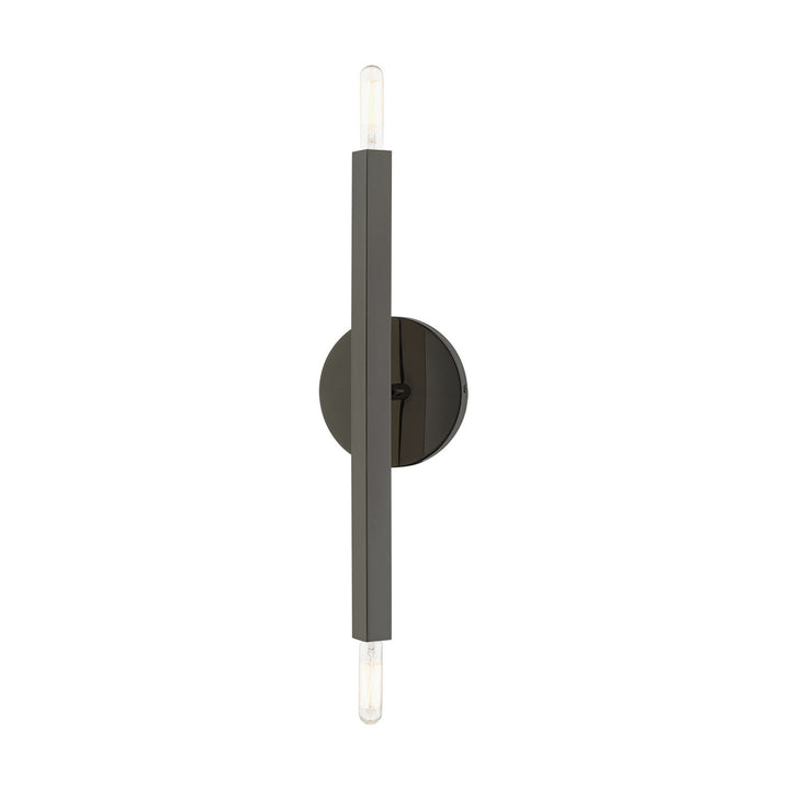 Livex Monaco 46981-46 Wall Sconce Light - Black Chrome