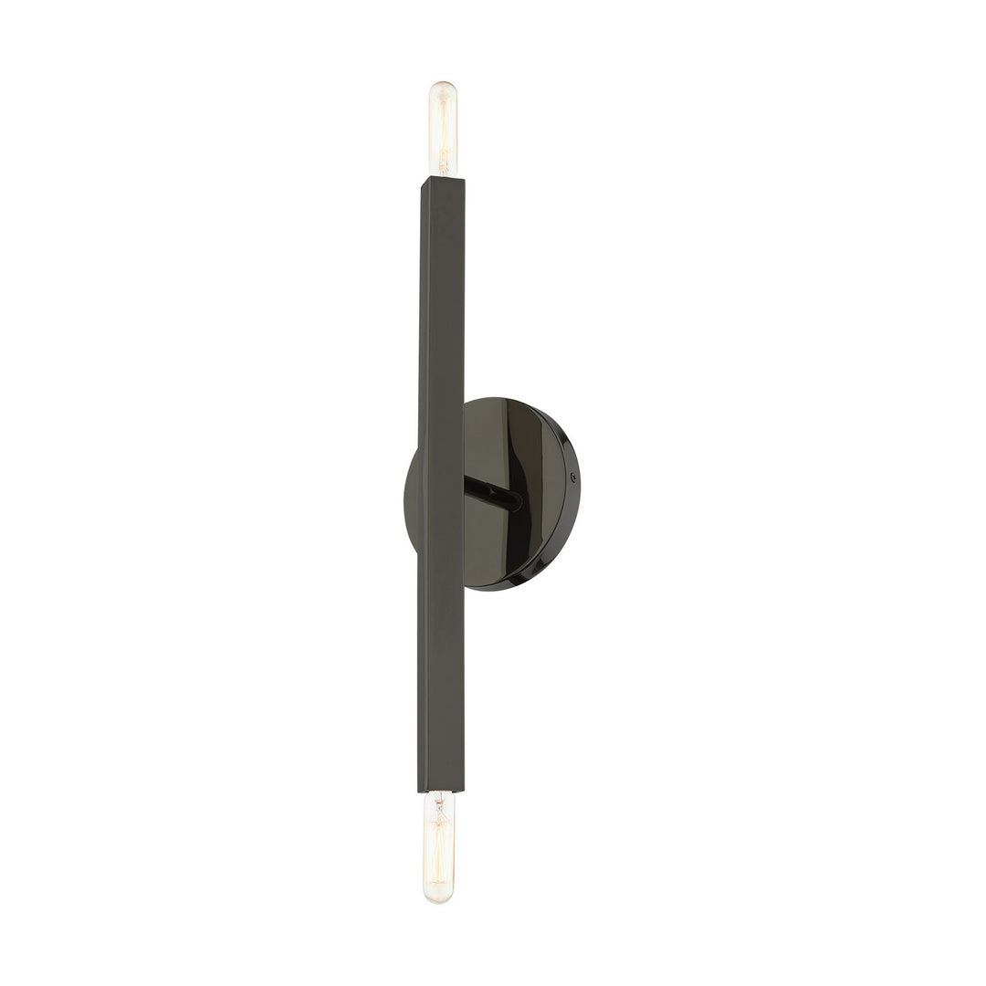 Livex Monaco 46981-46 Wall Sconce Light - Black Chrome