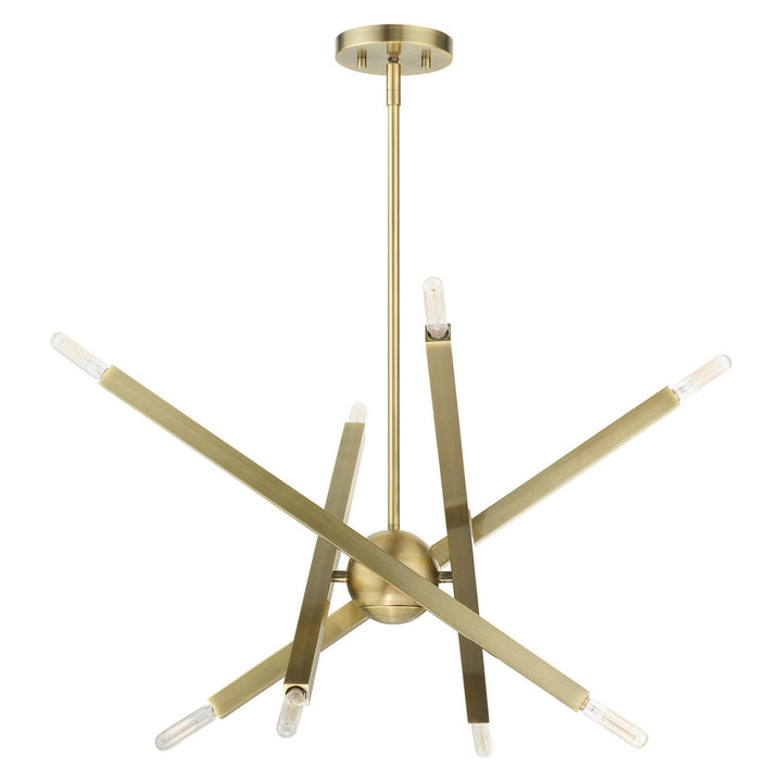 Livex Monaco 46985-01 Chandelier Light - Antique Brass