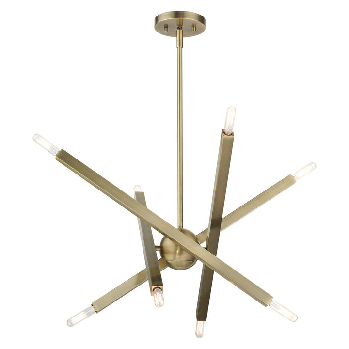 Livex Monaco 46985-01 Chandelier Light - Antique Brass