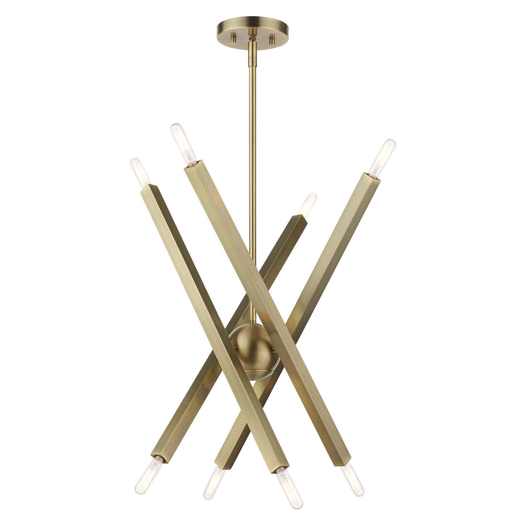 Livex Monaco 46985-01 Chandelier Light - Antique Brass