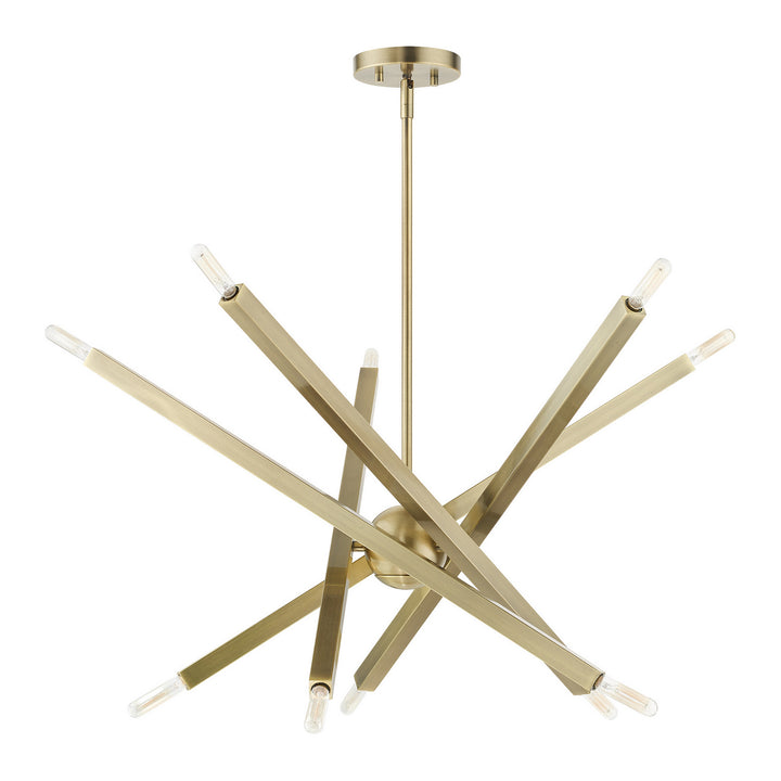 Livex Monaco 46986-01 Chandelier Light - Antique Brass