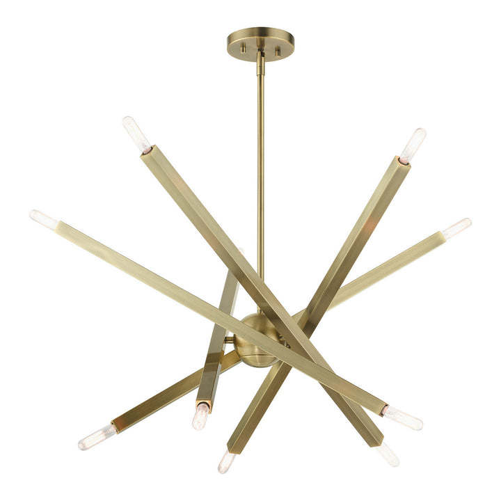 Livex Monaco 46986-01 Chandelier Light - Antique Brass