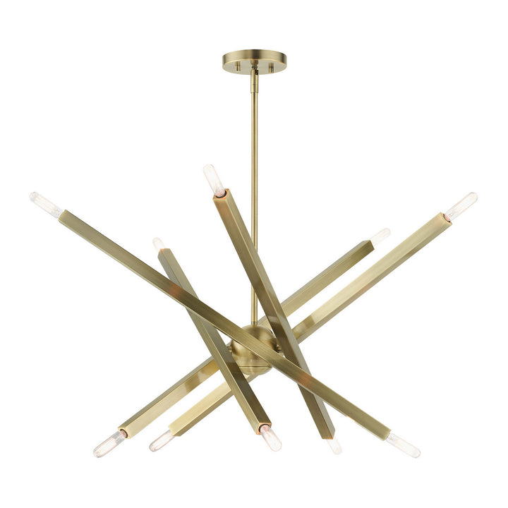 Livex Monaco 46986-01 Chandelier Light - Antique Brass