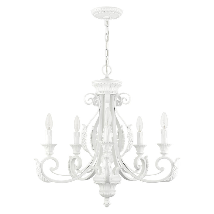 Livex Valencia 49065-69 Chandelier Light - Shiny White