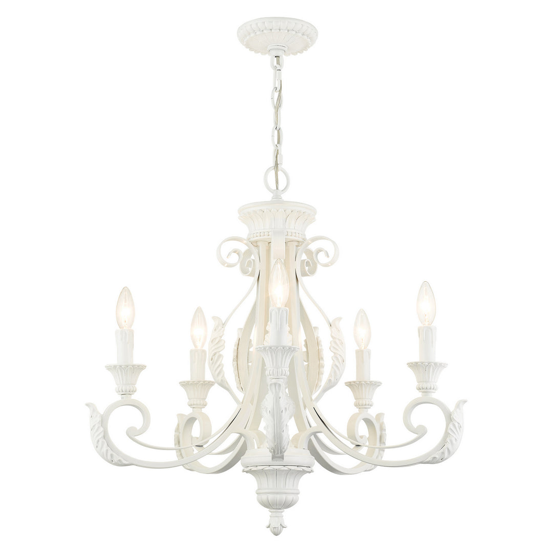 Livex Valencia 49065-69 Chandelier Light - Shiny White