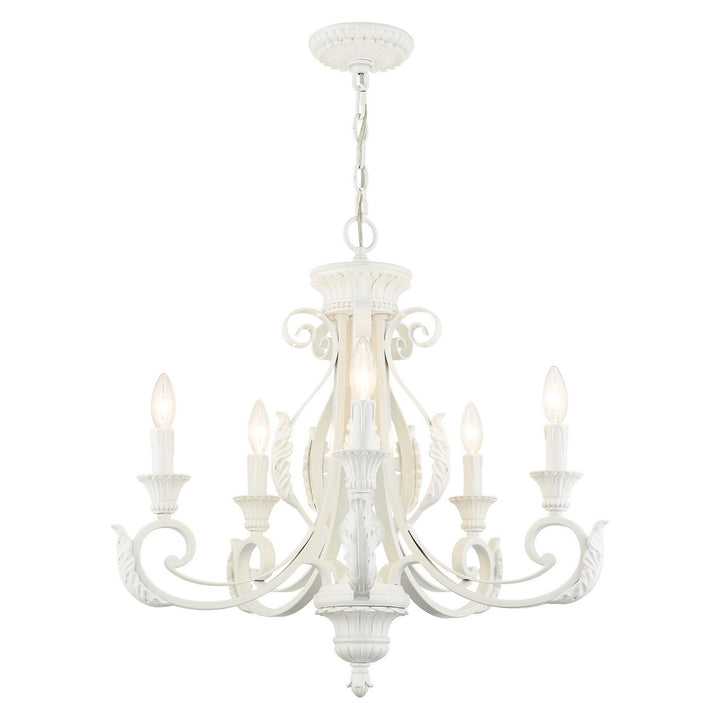 Livex Valencia 49065-69 Chandelier Light - Shiny White