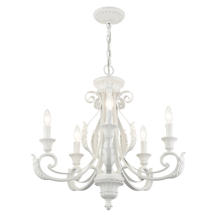 Livex Valencia 49065-69 Chandelier Light - Shiny White