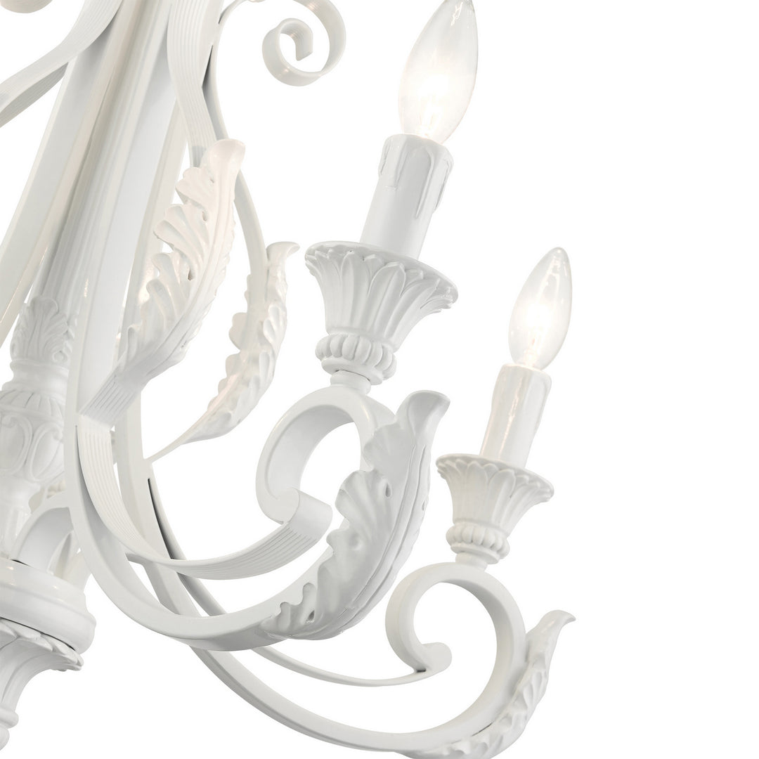 Livex Valencia 49065-69 Chandelier Light - Shiny White