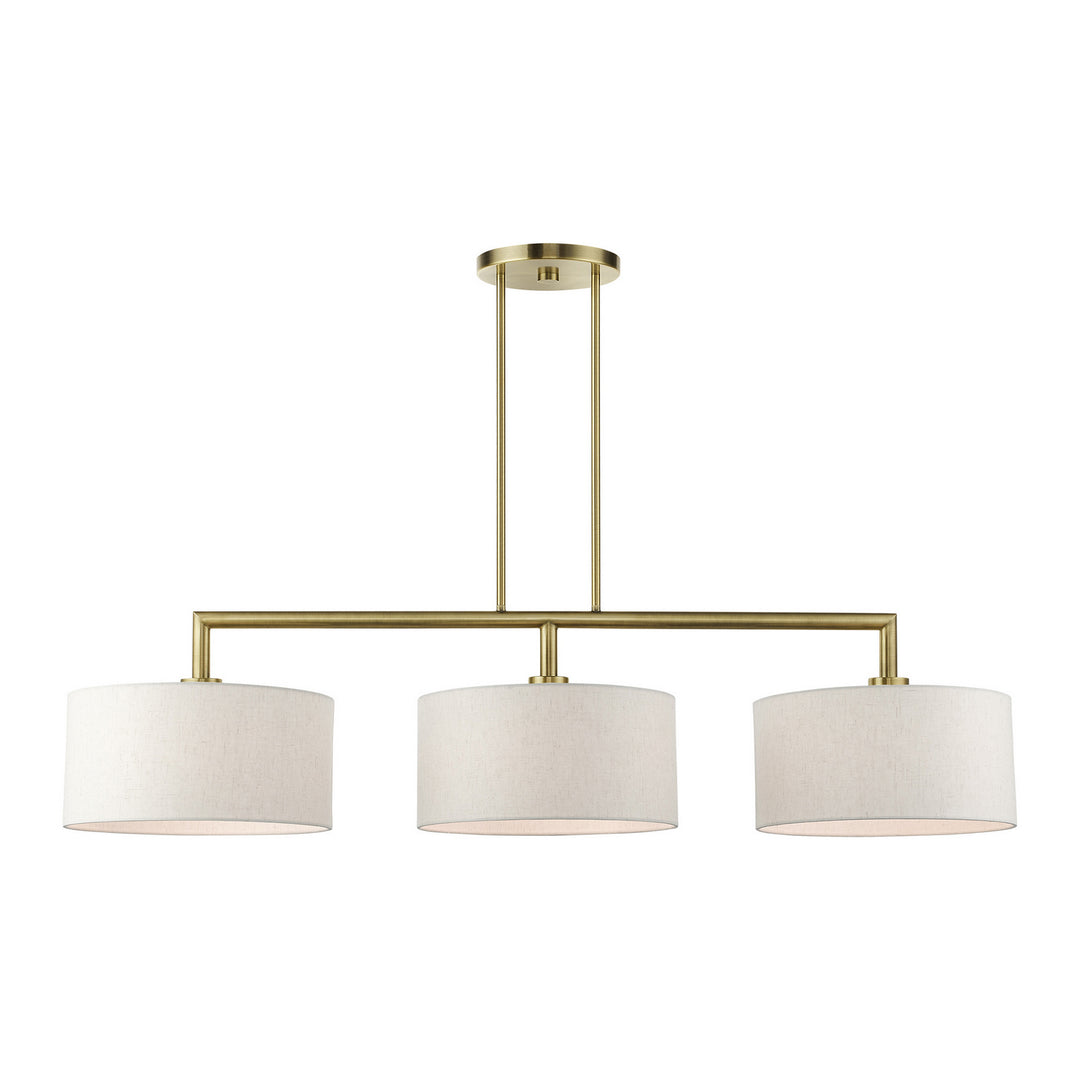 Livex Monroe 49293-01 Pendant Light - Antique Brass