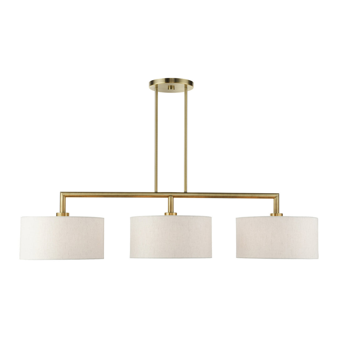 Livex Monroe 49293-01 Pendant Light - Antique Brass