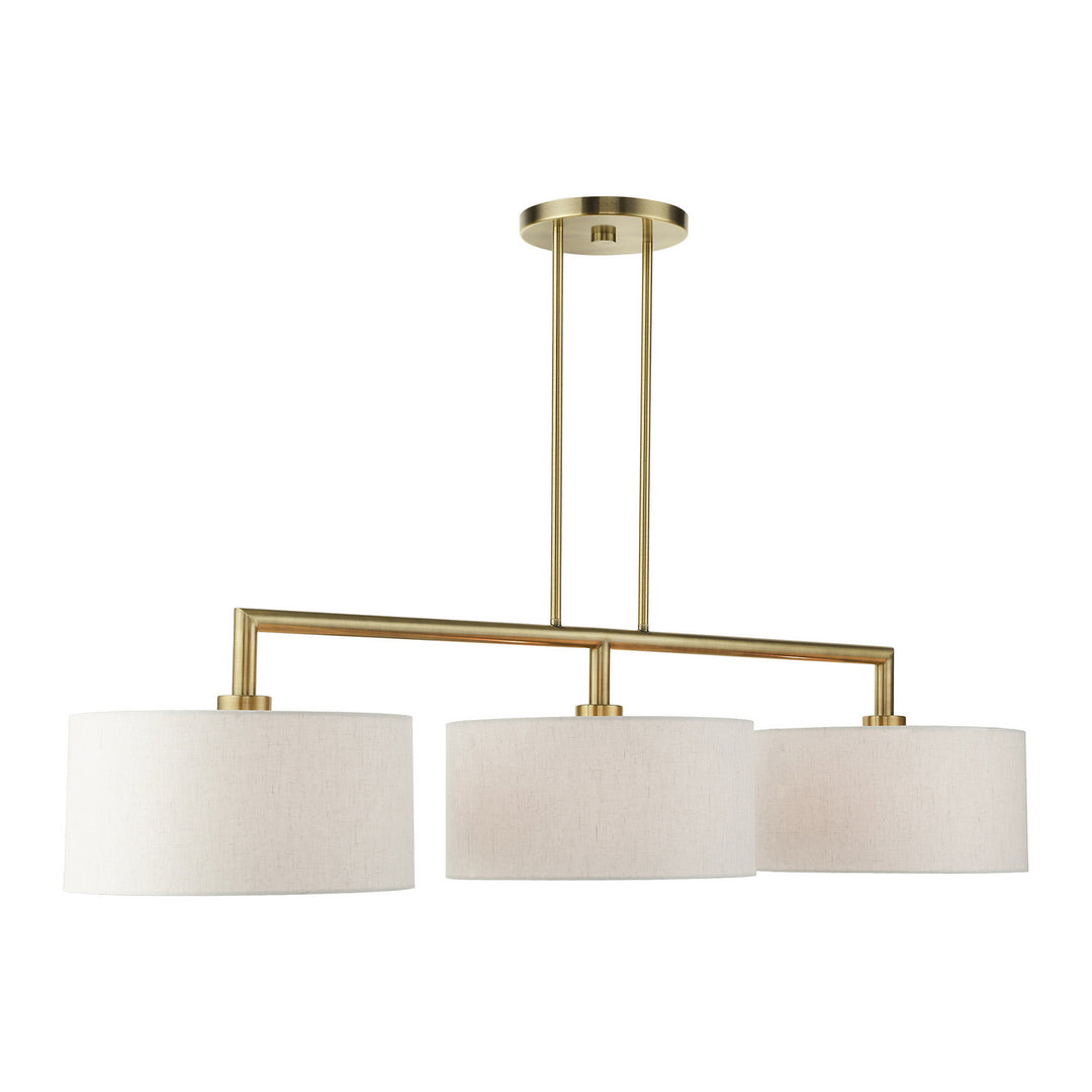 Livex Monroe 49293-01 Pendant Light - Antique Brass