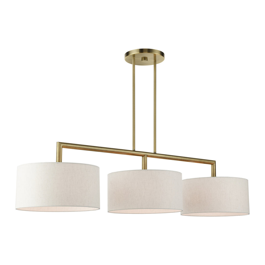 Livex Monroe 49293-01 Pendant Light - Antique Brass
