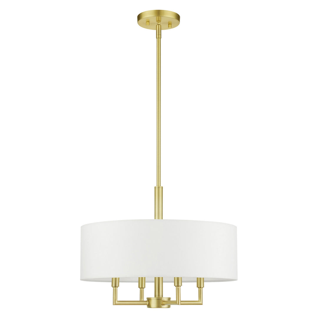 Livex Meridian 49374-12 Chandelier Light - Satin Brass
