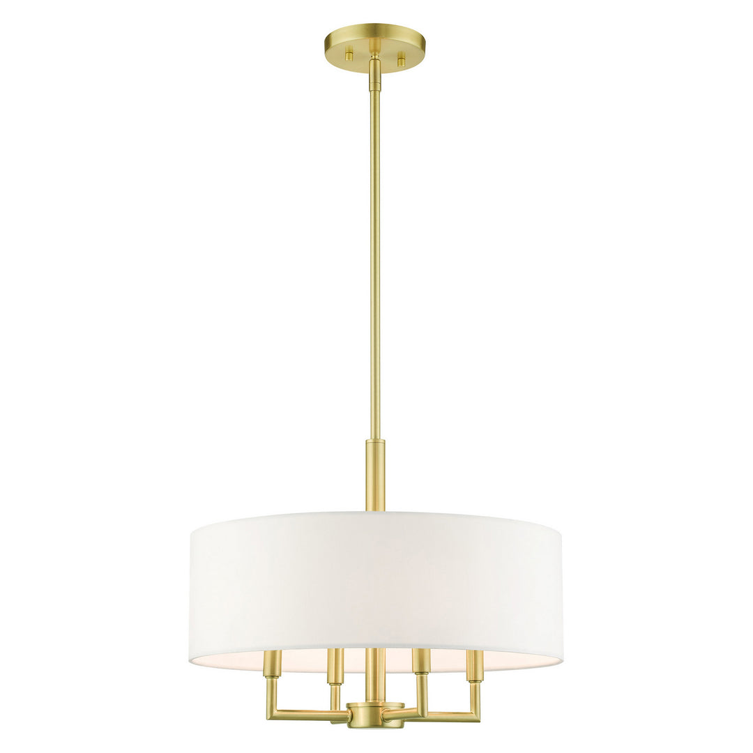 Livex Meridian 49374-12 Chandelier Light - Satin Brass