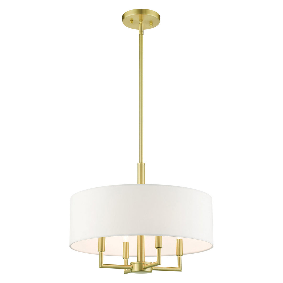 Livex Meridian 49374-12 Chandelier Light - Satin Brass