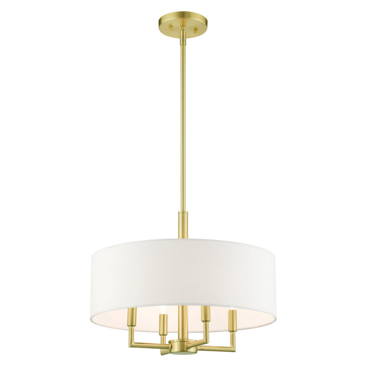 Livex Meridian 49374-12 Chandelier Light - Satin Brass