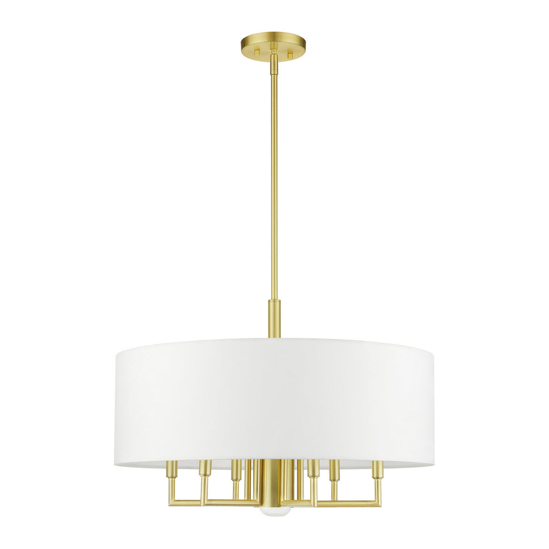 Livex Meridian 49376-12 Chandelier Light - Satin Brass
