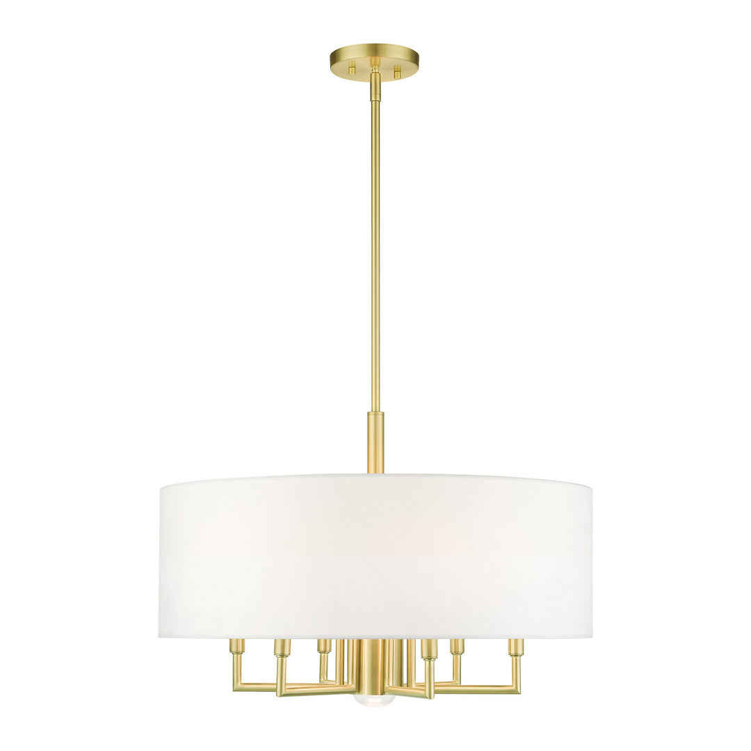 Livex Meridian 49376-12 Chandelier Light - Satin Brass