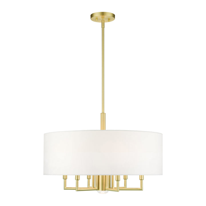 Livex Meridian 49376-12 Chandelier Light - Satin Brass